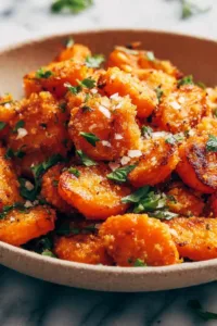 High Protein Smashed Carrots with Chicken and Cheese Recipe