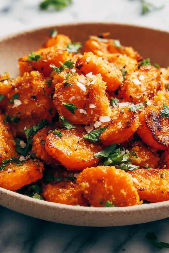 High Protein Smashed Carrots with Chicken and Cheese Recipe