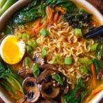 High Protein Veggie Ramen Soup 25g Protein Bowl in 30 Minutes