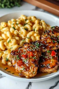 Honey Pepper Chicken Mac and Cheese