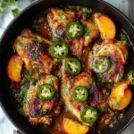 Jalapeno Peach Chicken Bold Sweet and Spicy Dinner in 50 Minutes