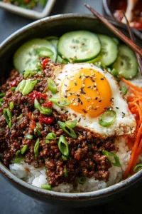Korean Ground Beef Bowl