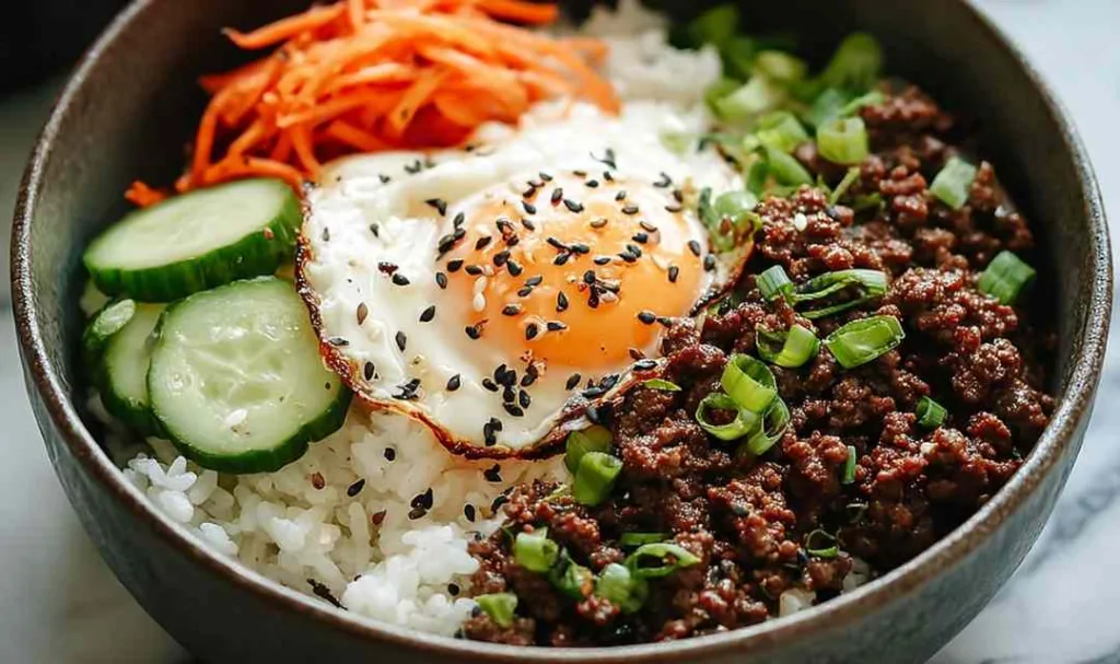 Korean Ground Beef Bowl Quick 30g Protein Weeknight Dinner