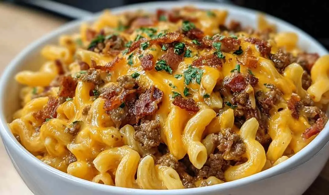 LOADED BACON CHEESEBURGER PASTA