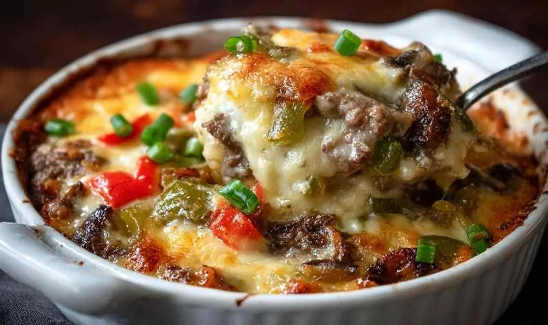 Low Carb Philly Cheesesteak Casserole – All the Flavor, None of the Carbs