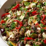 Mediterranean Ground Beef Stir-Fry