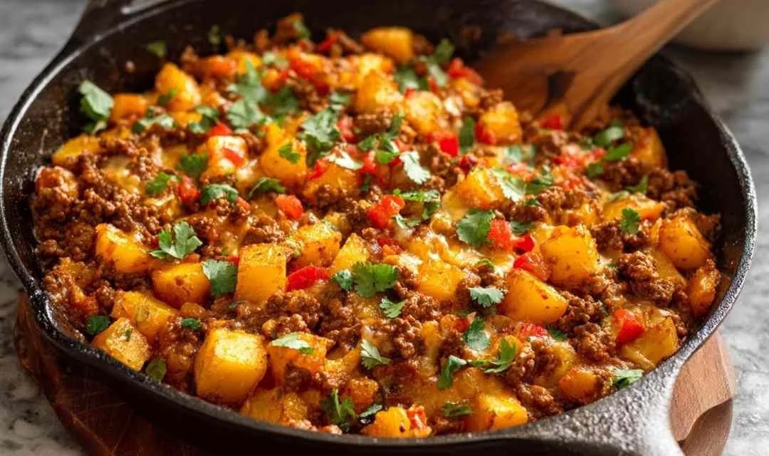 Mexican Ground Beef and Potato Skillet – One Pan Wonder in 35 Minutes