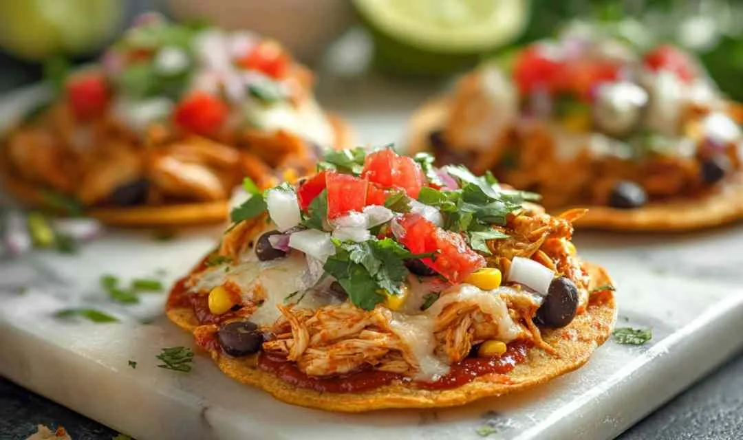 Mexican Rotisserie Chicken Tostadas