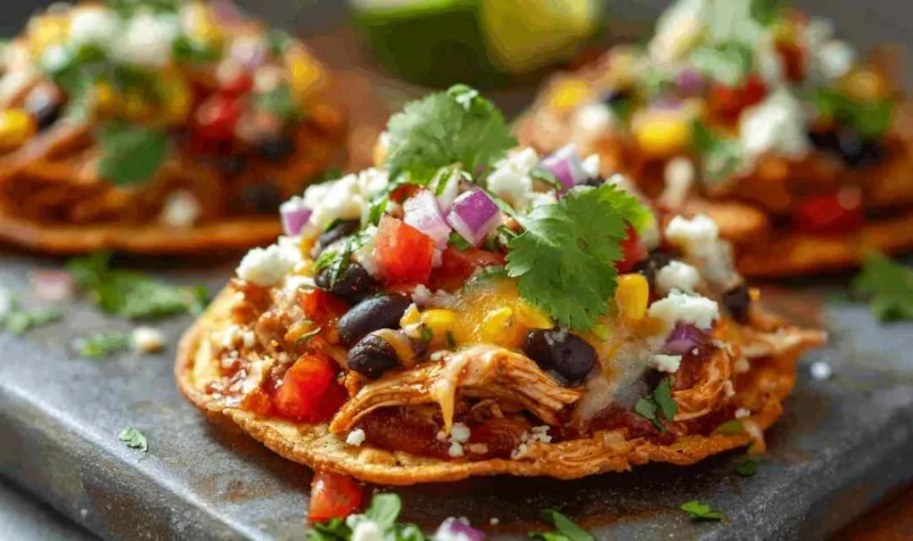 Mexican Rotisserie Chicken Tostadas