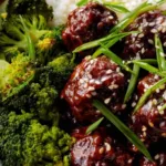 Mongolian Beef Meatballs - Sticky Sweet in Under 30 Minutes