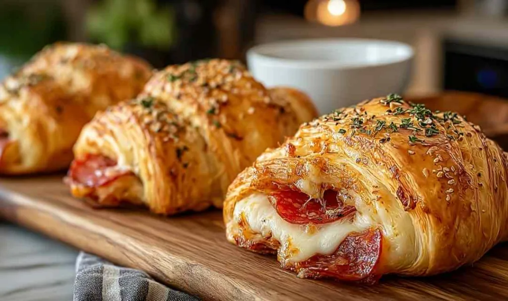 Mozzarella Pepperoni Croissant Rolls Quick and Delicious Weeknight Dinner