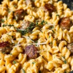 One-Pan White Cheddar Ranch Sausage Pasta