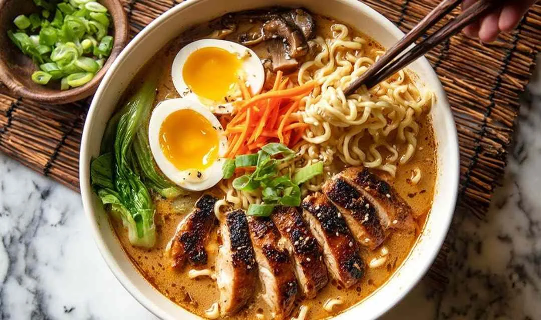 Peanut Miso Chicken Ramen: Quick Homemade Bowl
