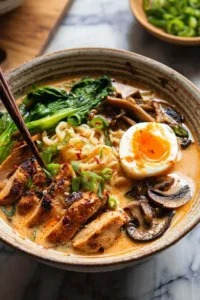 Peanut Miso Chicken Ramen Quick Homemade Bowl