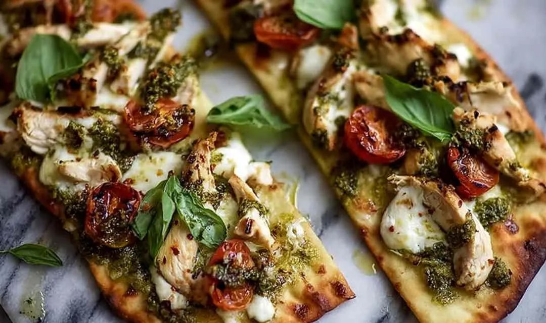 Pesto Chicken Flatbread