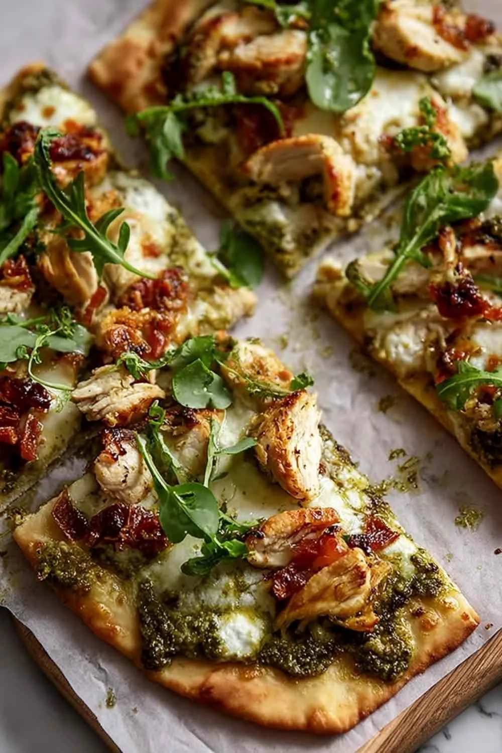 Pesto Chicken Flatbread