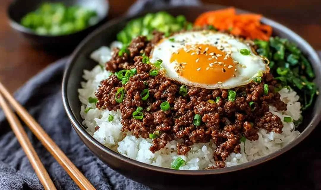 Quick Korean Ground Beef Bowl