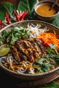 Satay Chicken Noodle Bowl