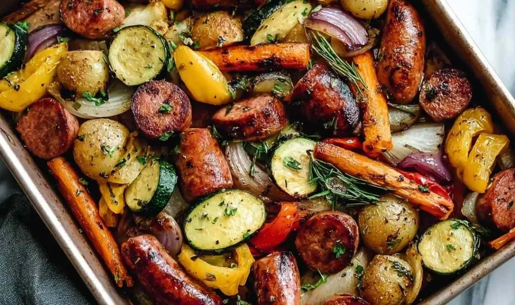 Sheet Pan Sausage and Veggies