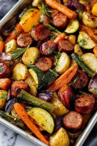 Sheet Pan Sausage and Veggies