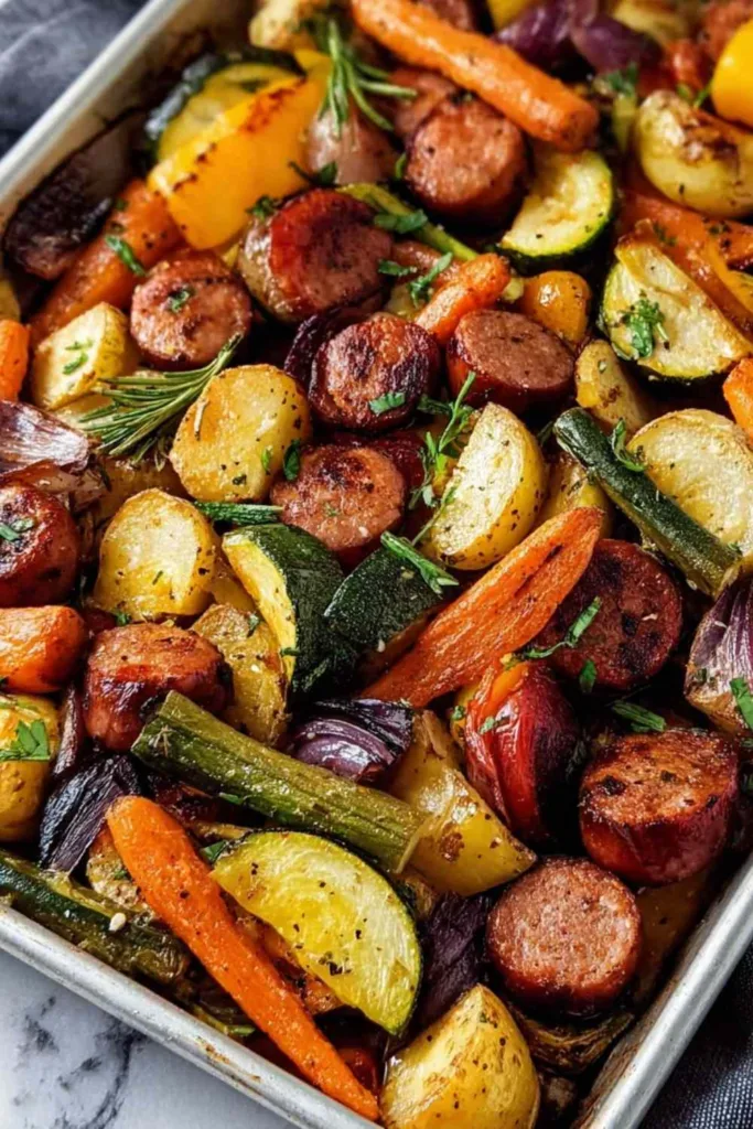 Sheet Pan Sausage and Veggies
