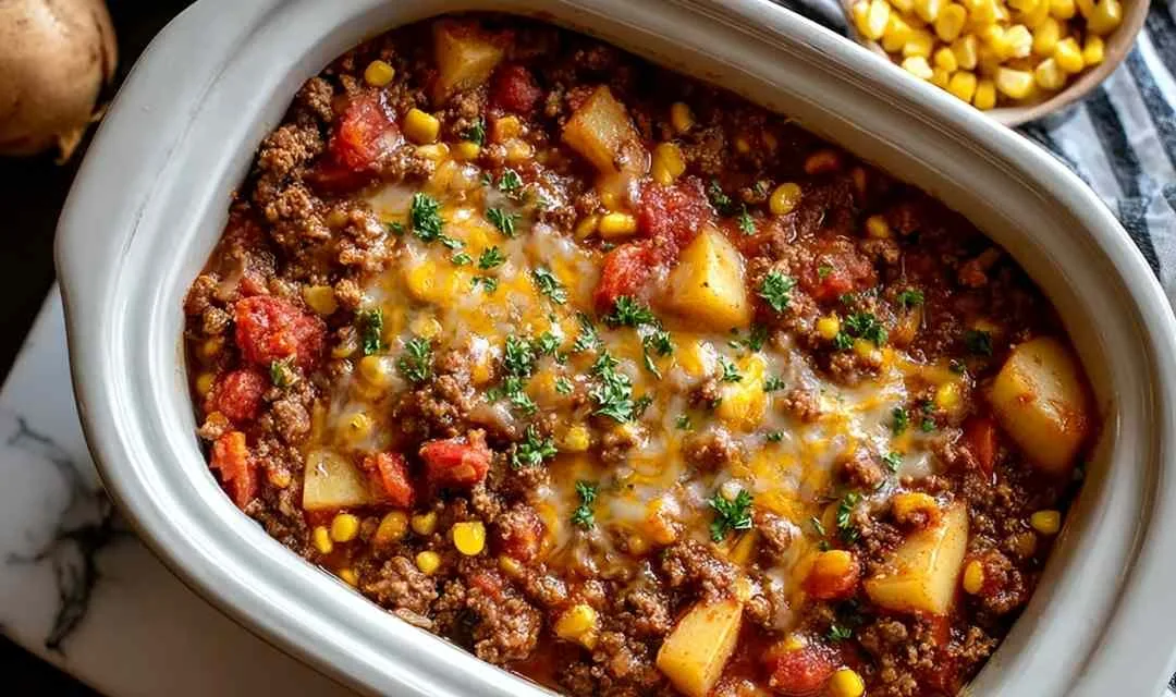 Slow Cooker Cowboy Casserole