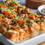 Spicy Salmon Sushi Bake
