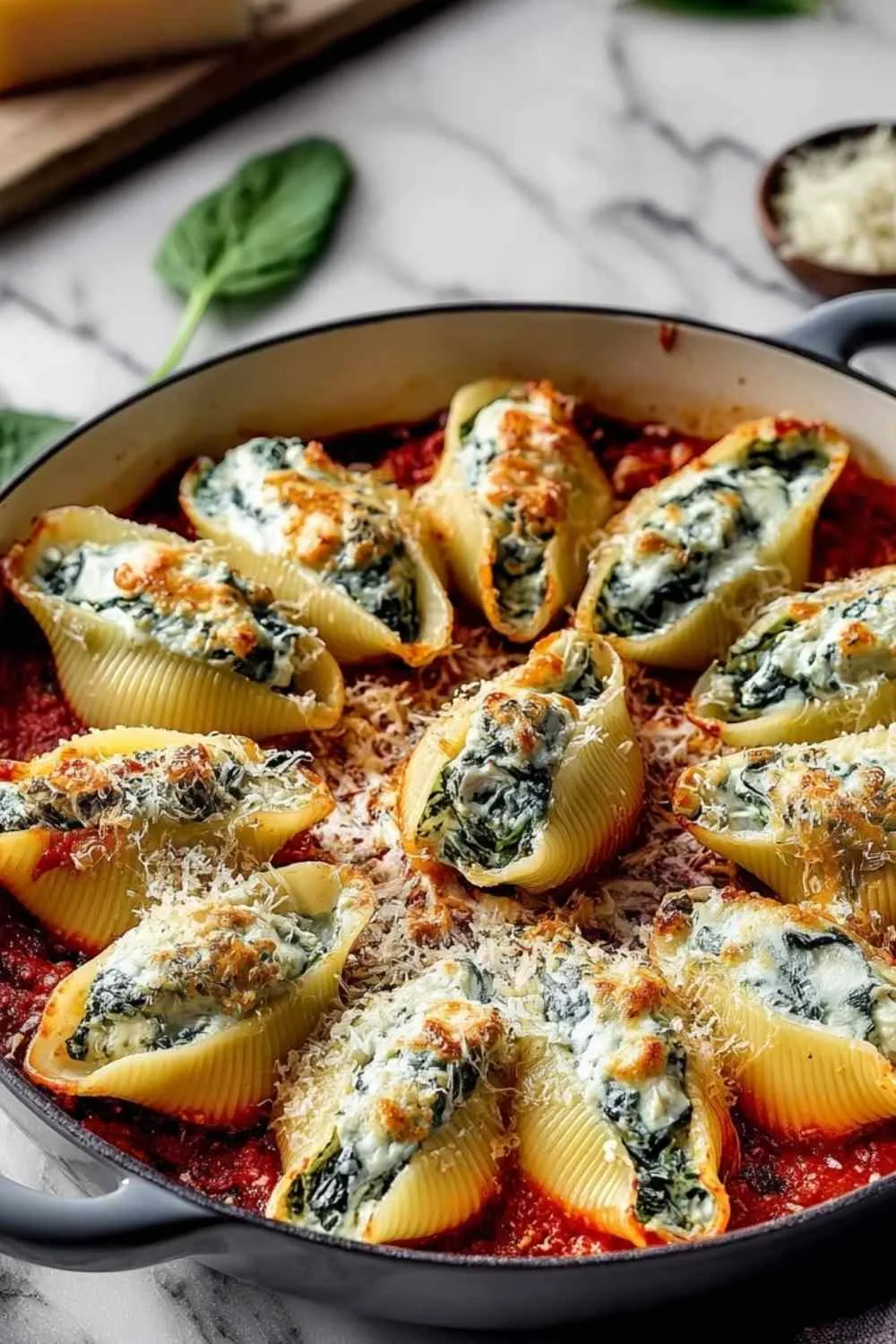 Spinach and Ricotta Stuffed Shells
