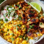 Street Corn Chicken Rice Bowl