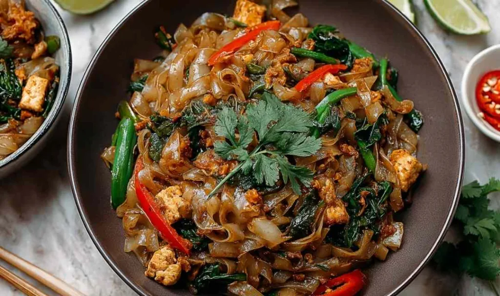 Street Style Thai Drunken Noodles Quick 30-Minute Weeknight Wonder