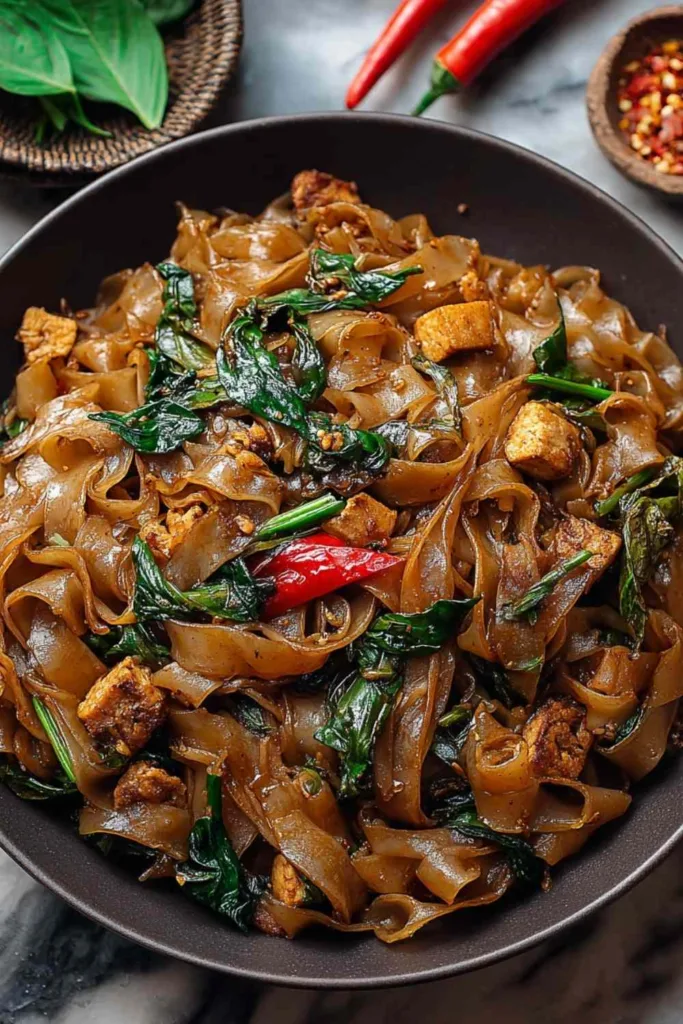 Street Style Thai Drunken Noodles Quick 30-Minute Weeknight Wonder