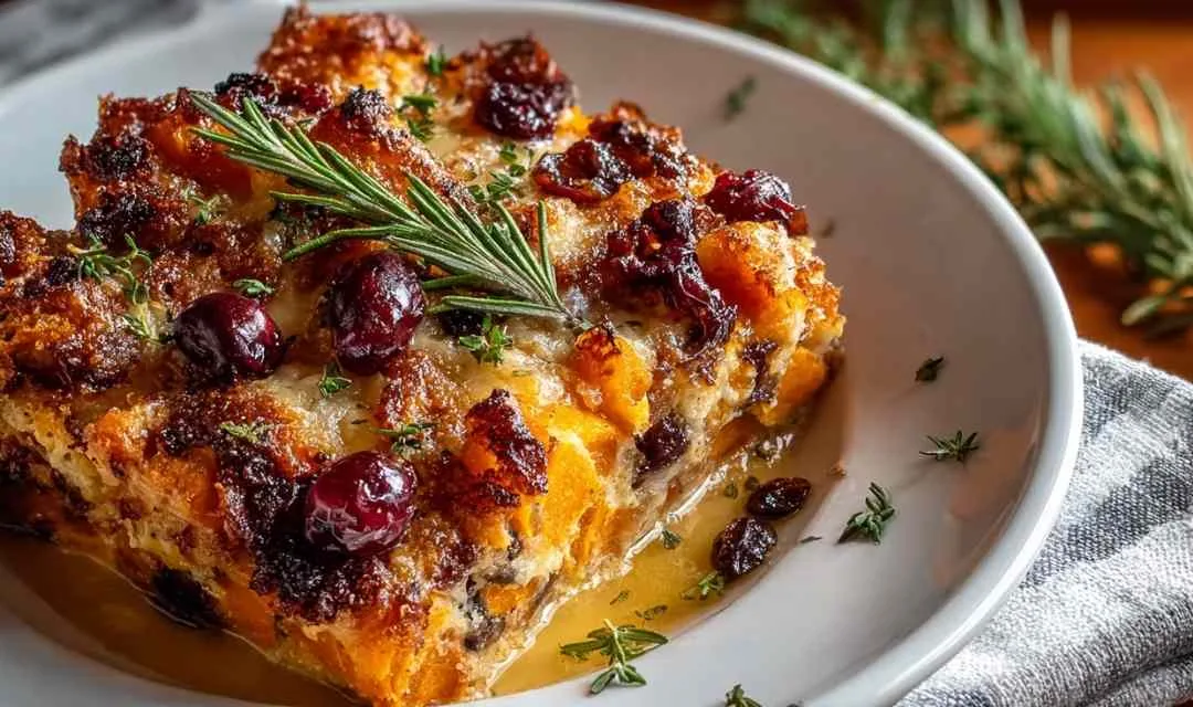 Sweet Potato and Cranberry Gratin