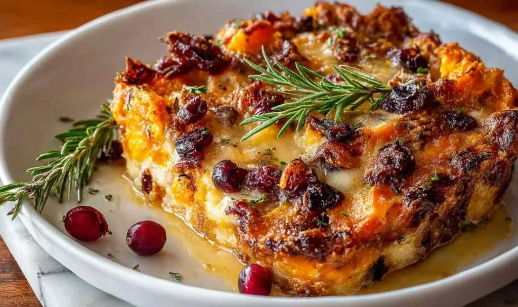 Sweet Potato and Cranberry Gratin