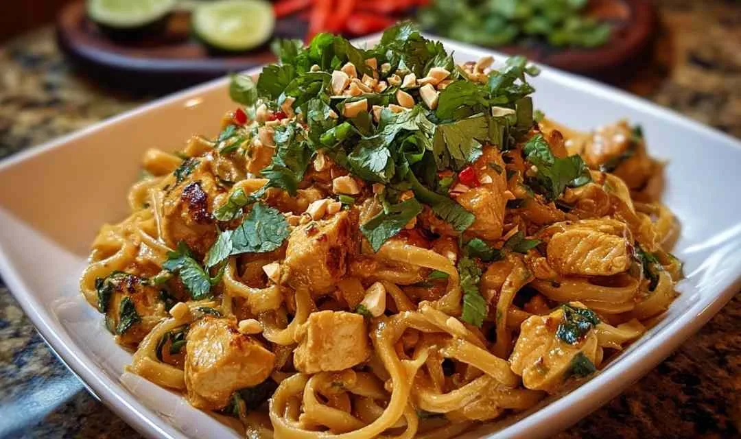 Thai Chicken Peanut Noodles: Quick 30-Minute High Protein Dinner