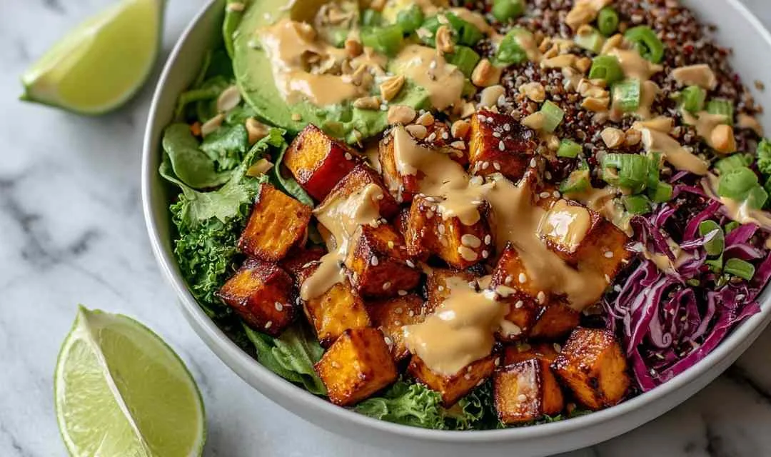 Thai Peanut Sweet Potato Buddha Bowl