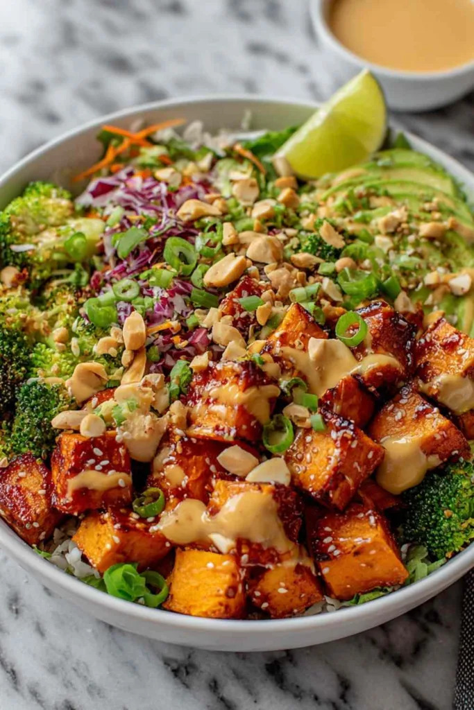Thai Peanut Sweet Potato Buddha Bowl
