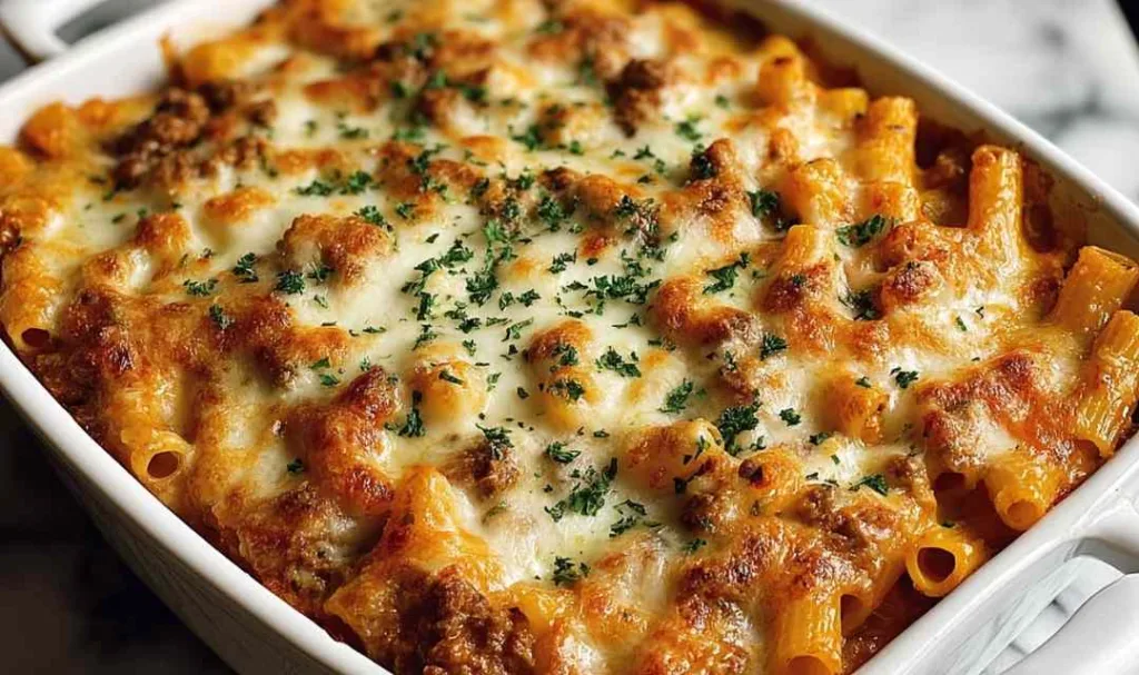 Ultimate Creamy Cheesy Baked Ziti