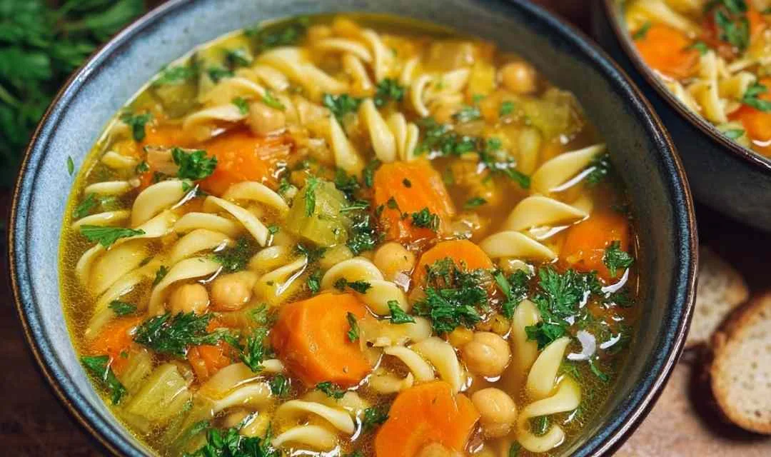 Vegan Chickpea Noodle Soup: Comforting Plant-Based Bowl Ready in 30 Minutes