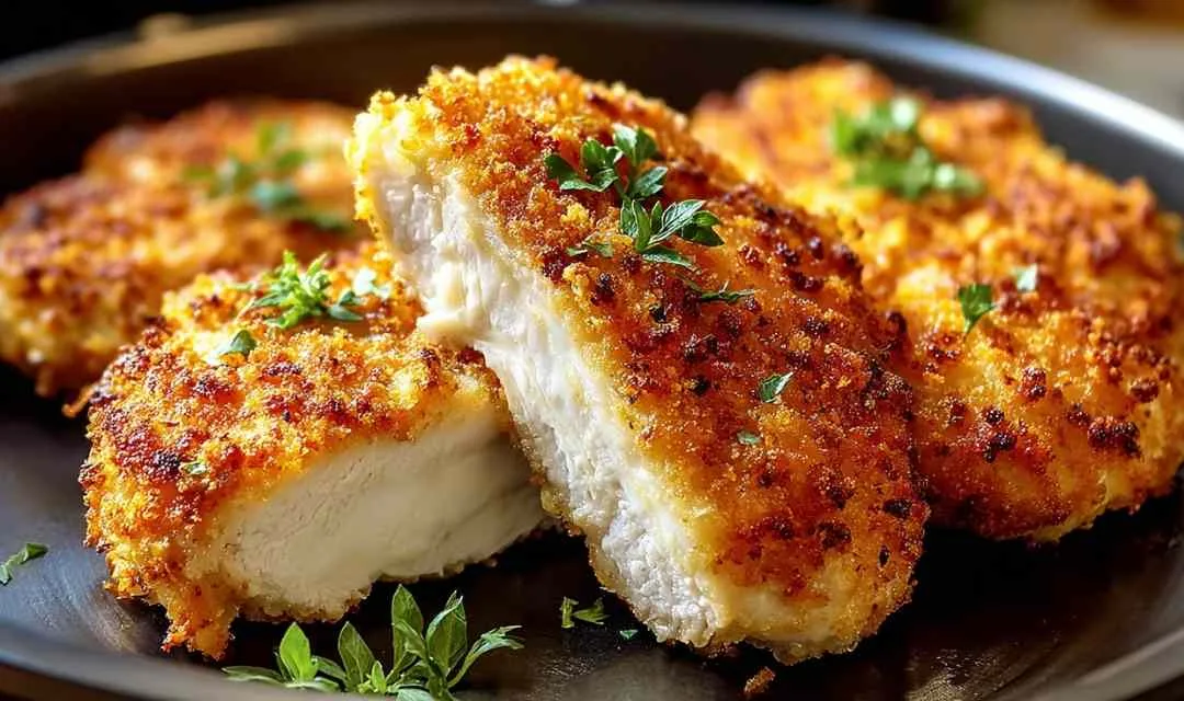 Air Fryer Parmesan Crusted Chicken