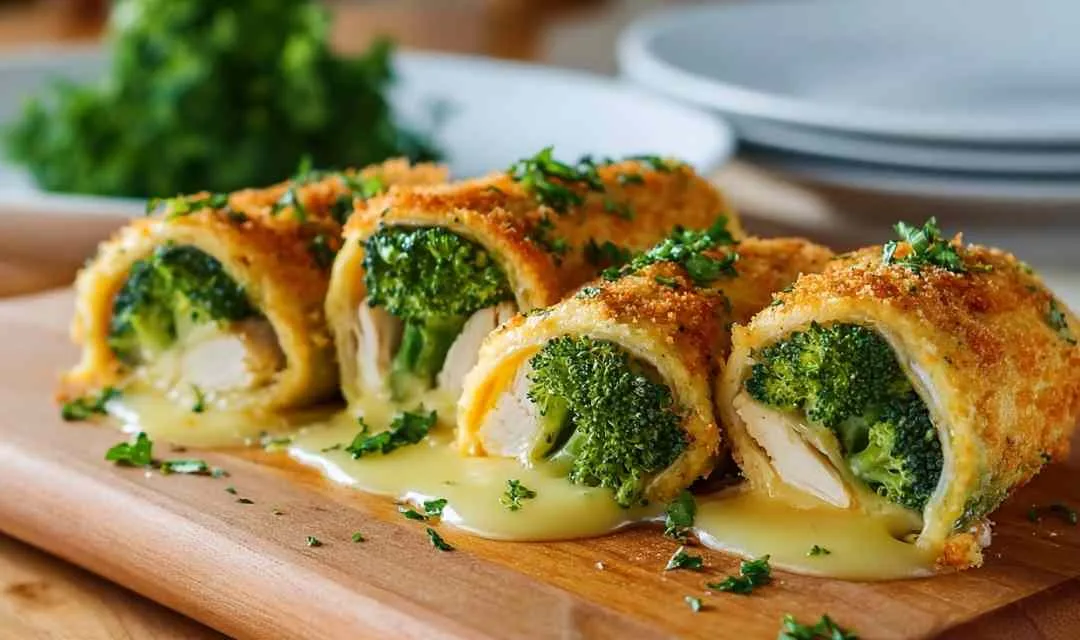 Broccoli Cheddar Chicken Rollups