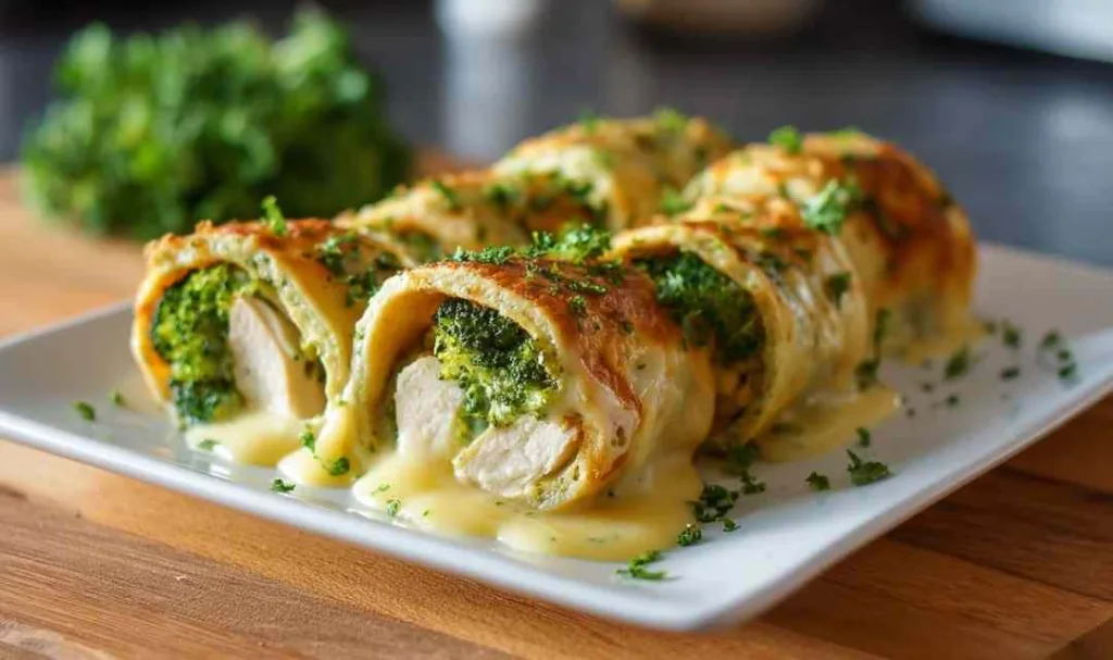 Broccoli Cheddar Chicken Rollups