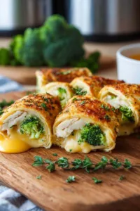 Broccoli Cheddar Chicken Rollups