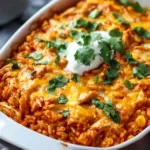 Chicken Enchilada Rice Casserole
