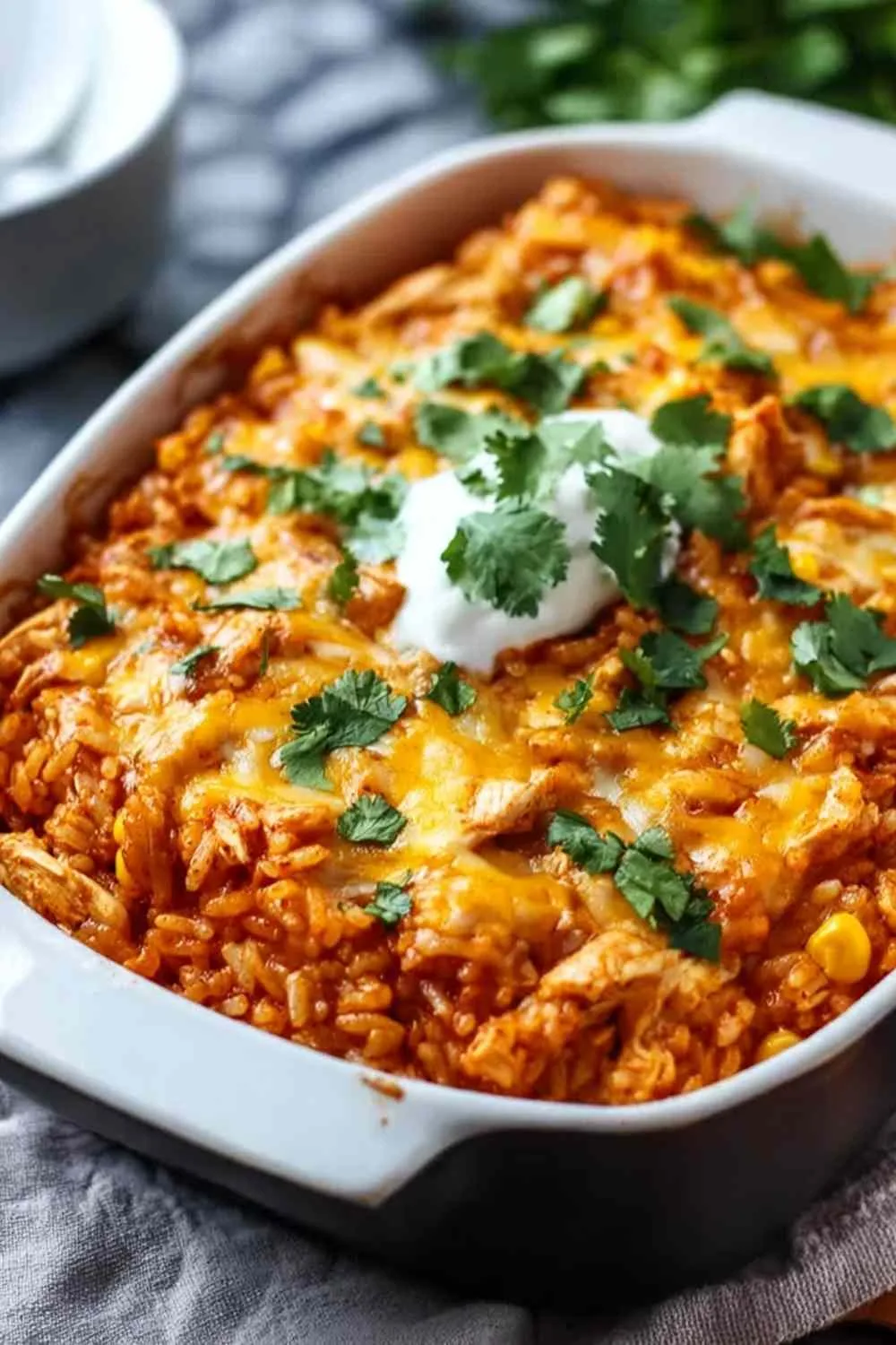 Chicken Enchilada Rice Casserole