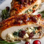 Cranberry Brie Stuffed Chicken