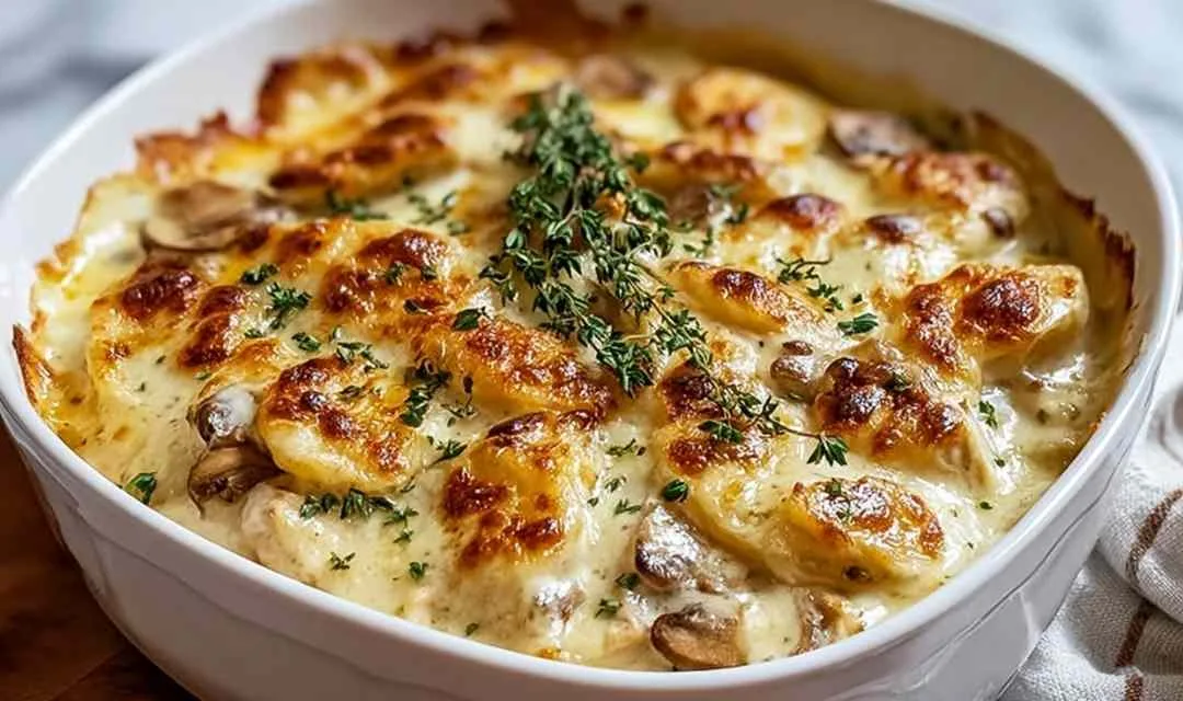 Creamy Swiss Chicken Casserole
