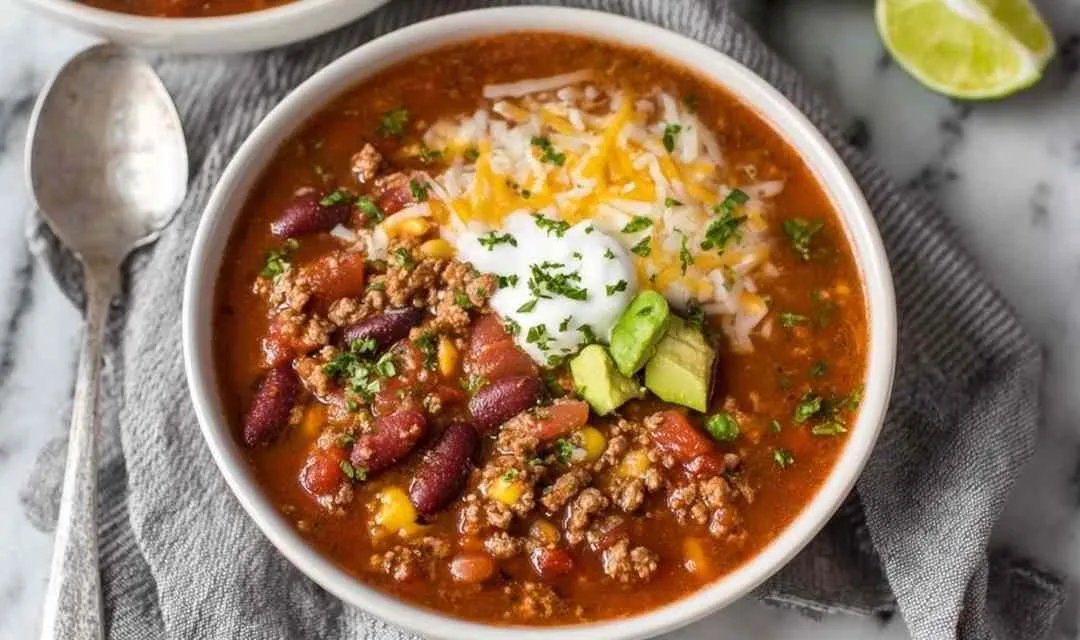 Easy Taco Soup Recipe with 34g Protein