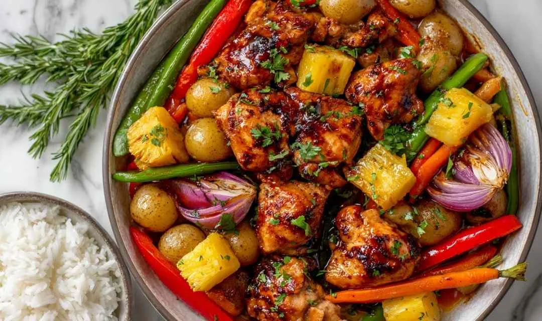 Hawaiian Chicken Sheet Pan