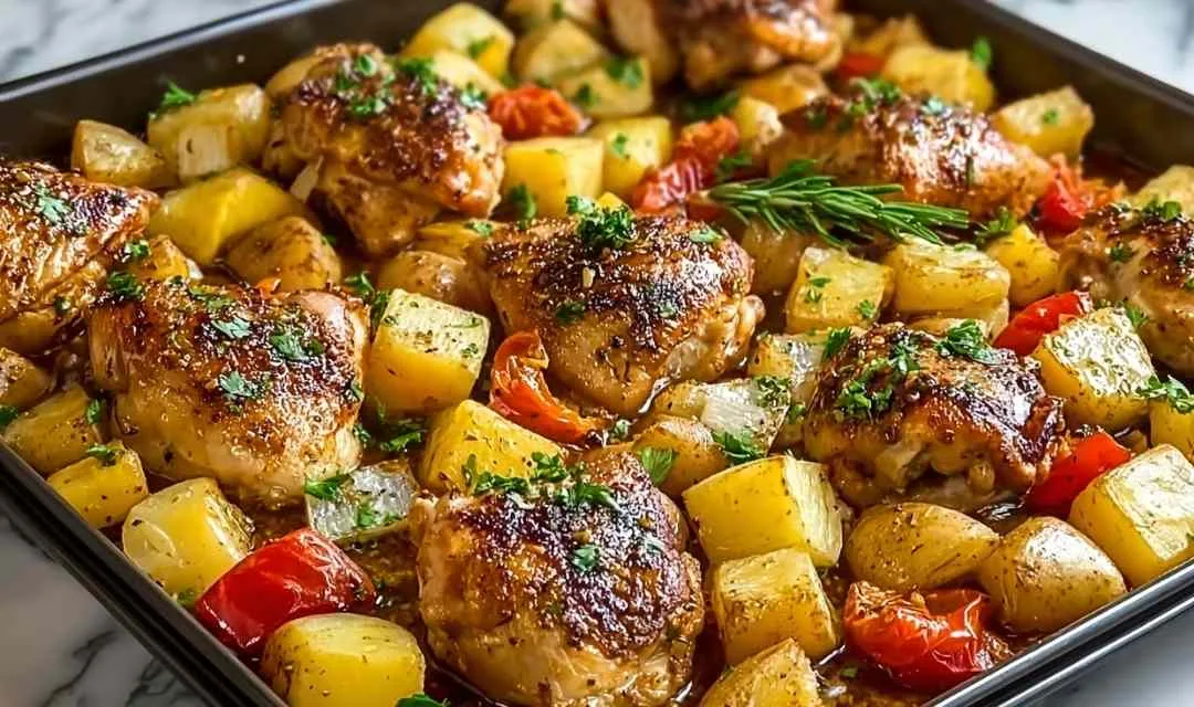 Hawaiian Chicken Sheet Pan