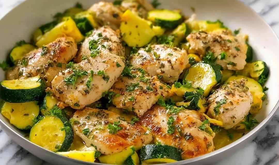Healthy Chicken Breast with Zucchini and Squash Recipe